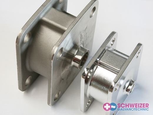 Veredelte Metallteile aus dem Betrieb