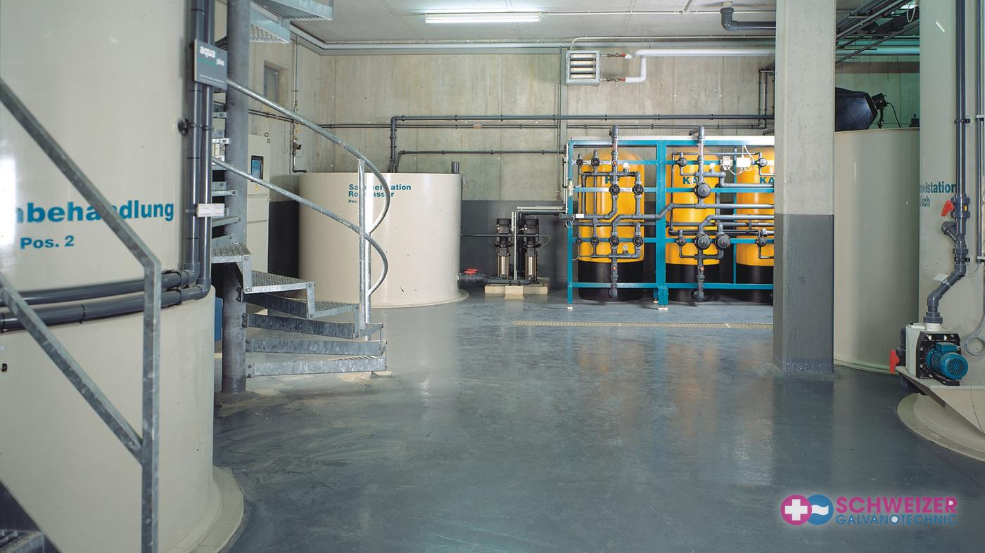 Wasseraufbereitung im Betrieb der Schweizer Galvanotechnic